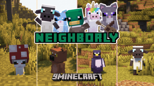 Neighborly Mod (1.20.1, 1.19.2) – 12 Unique Neighbor Characters Thumbnail