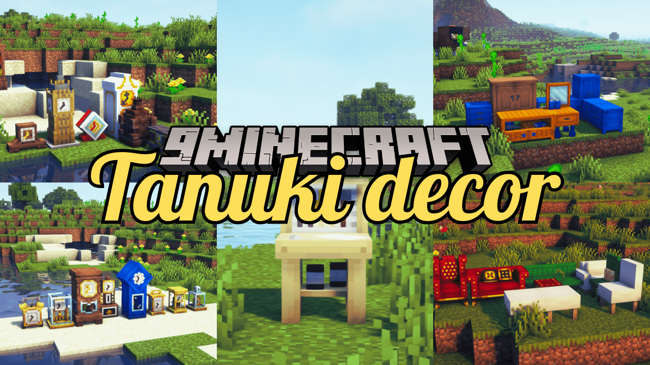 Tanuki Decor Mod (1.20.1, 1.19.2) - Cozy Crafts for Minecraft Homes 1