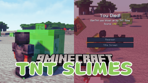 TNT Slimes Mod (1.20.4, 1.19.2) – Now Slimes Can Explode as Creeper Thumbnail