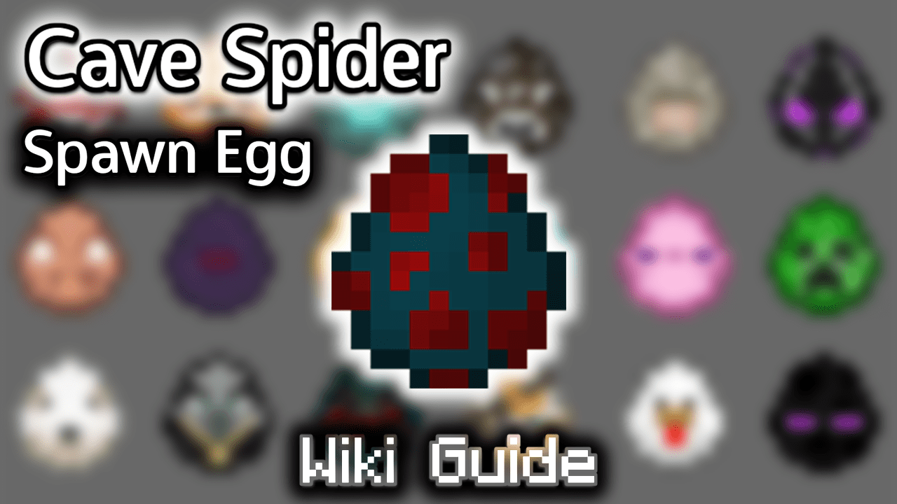 Cave Spider Spawn Egg - Wiki Guide 1