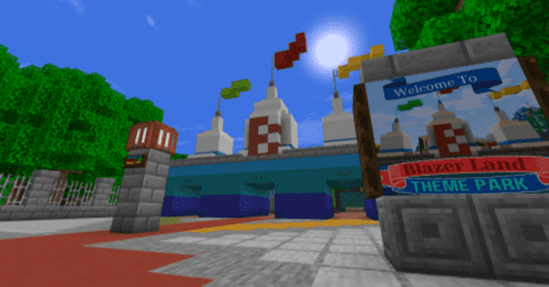 BlazerLand Theme Park Map (1.20) – MCPE/Bedrock Thumbnail