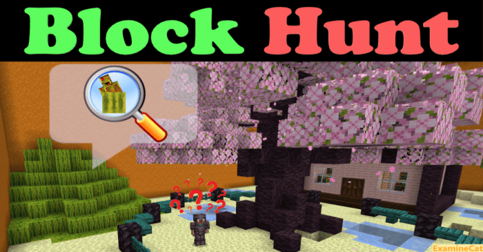 Block Hunt Map (1.20) - MCPE/Bedrock Hide and Seek Minigame 1