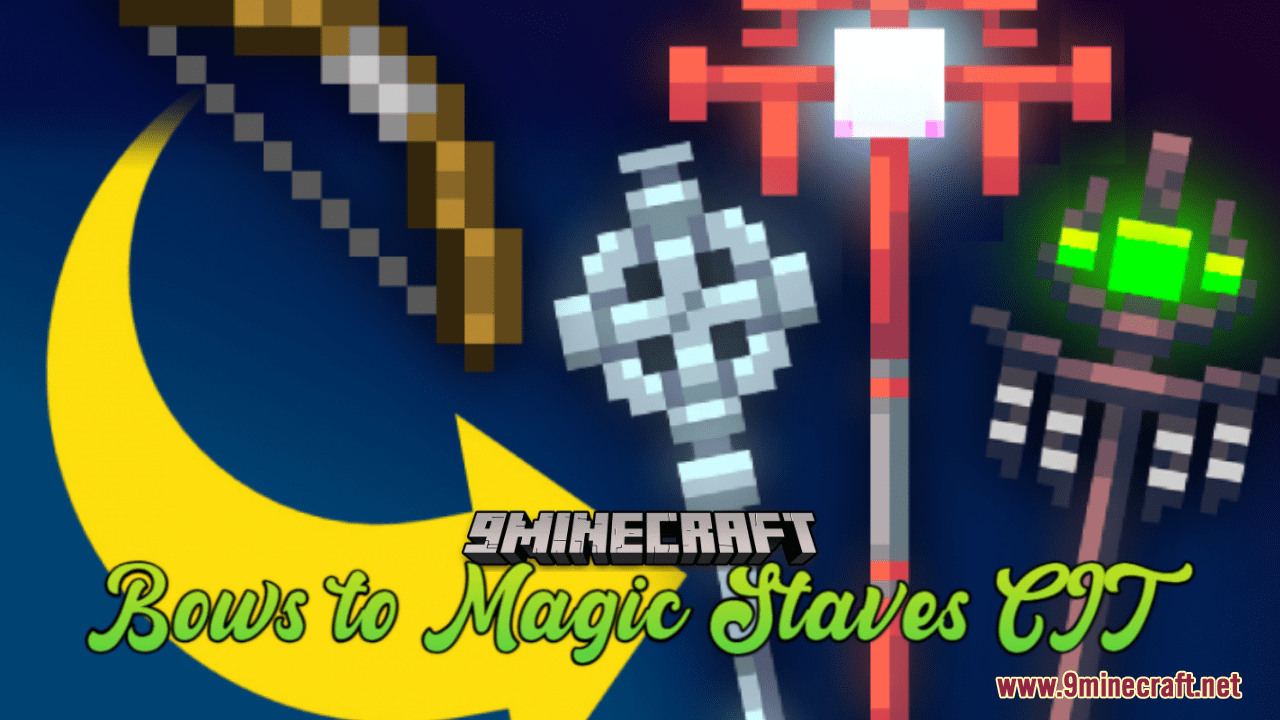 Bows To Magic Staves CIT Resource Pack (1.20.6, 1.20.1) - Texture Pack 1