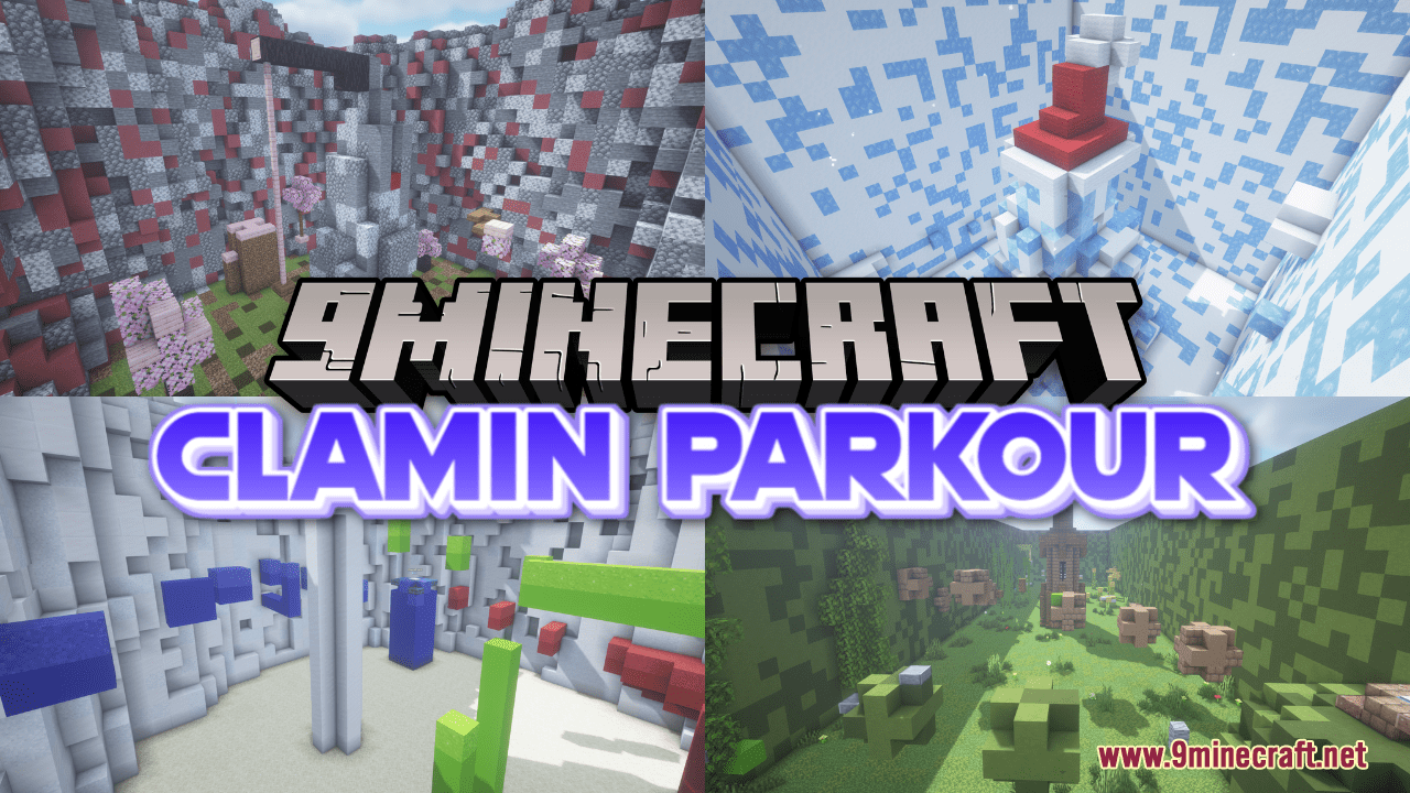 Clamin Parkour Map (1.21.1, 1.20.1) - Conquer 20 Diverse Challenges 1