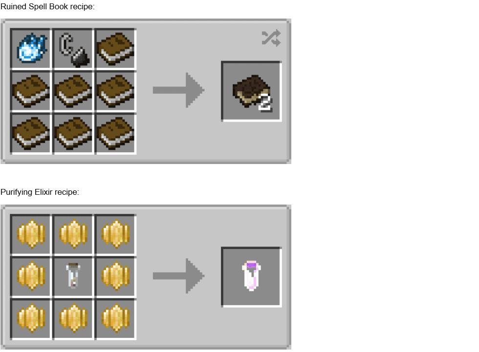 Craftable Wizardry Items Mod (1.12.2) - Crafting Recipes Some Items 3