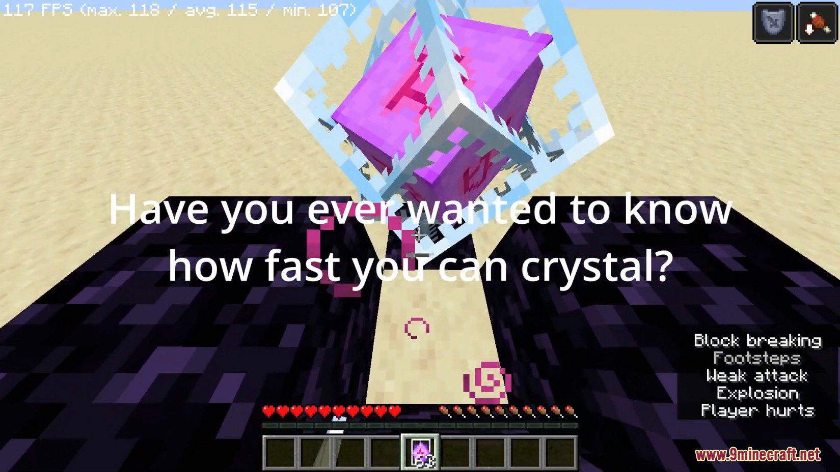 Crystals Per Second Mod (1.20.1, 1.19.2) - Crystal Speed Counter 2