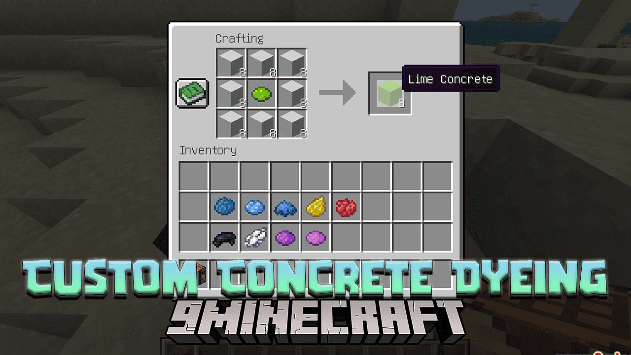 Custom Concrete Dyeing Data Pack (1.20.4, 1.19.4) - Unleash Your Palette in Minecraft! 1