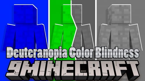 Deuteranopia Color Blindness Shaders (1.21, 1.20.1) – Color Vision Deficiency Thumbnail