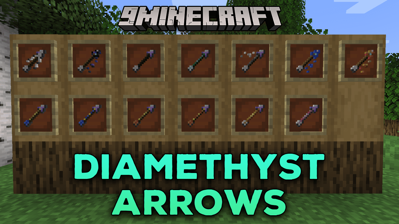 Diamethyst Arrows Mod (1.20.1, 1.19.4) - Enhance Your Arsenal, Explore New Arrow Upgrades 1