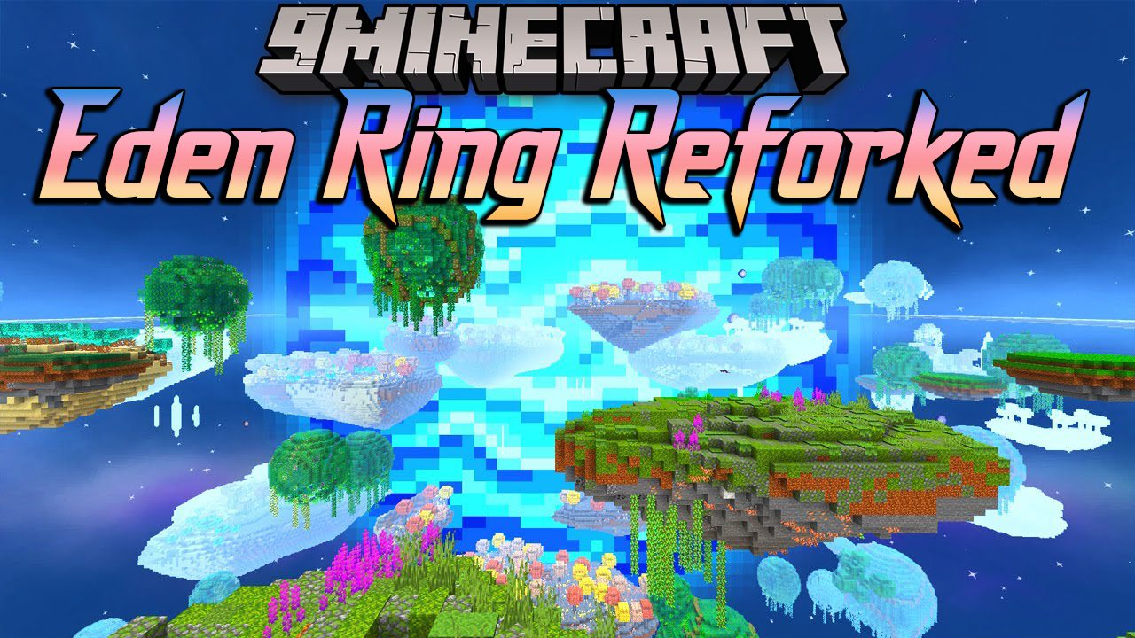 Eden Ring Reforked Mod (1.20.4, 1.20.1) - Dimension, Gravity Blocks and More 1