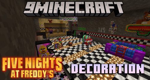 Fnaf Decor Mod (1.20.1, 1.19.2) – Five Nights at Freddy’s Themed Decoration Thumbnail