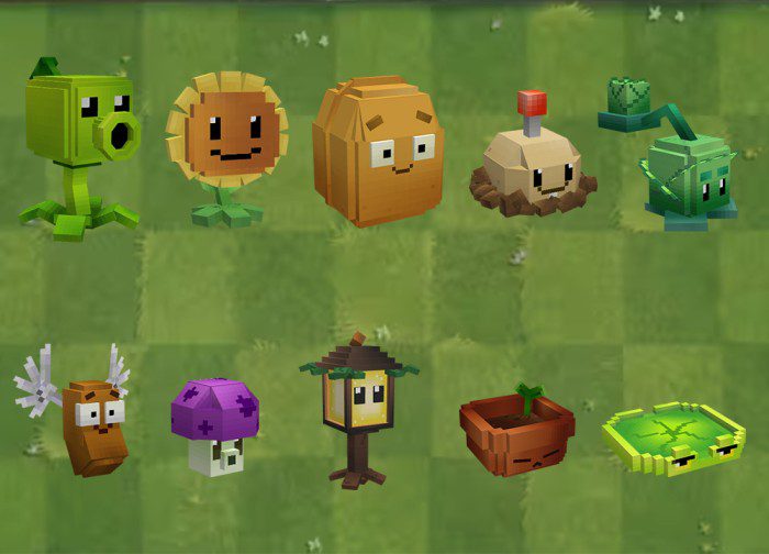 Gero's Plants VS Zombies Addon (1.20) - MCPE/Bedrock Mod 2