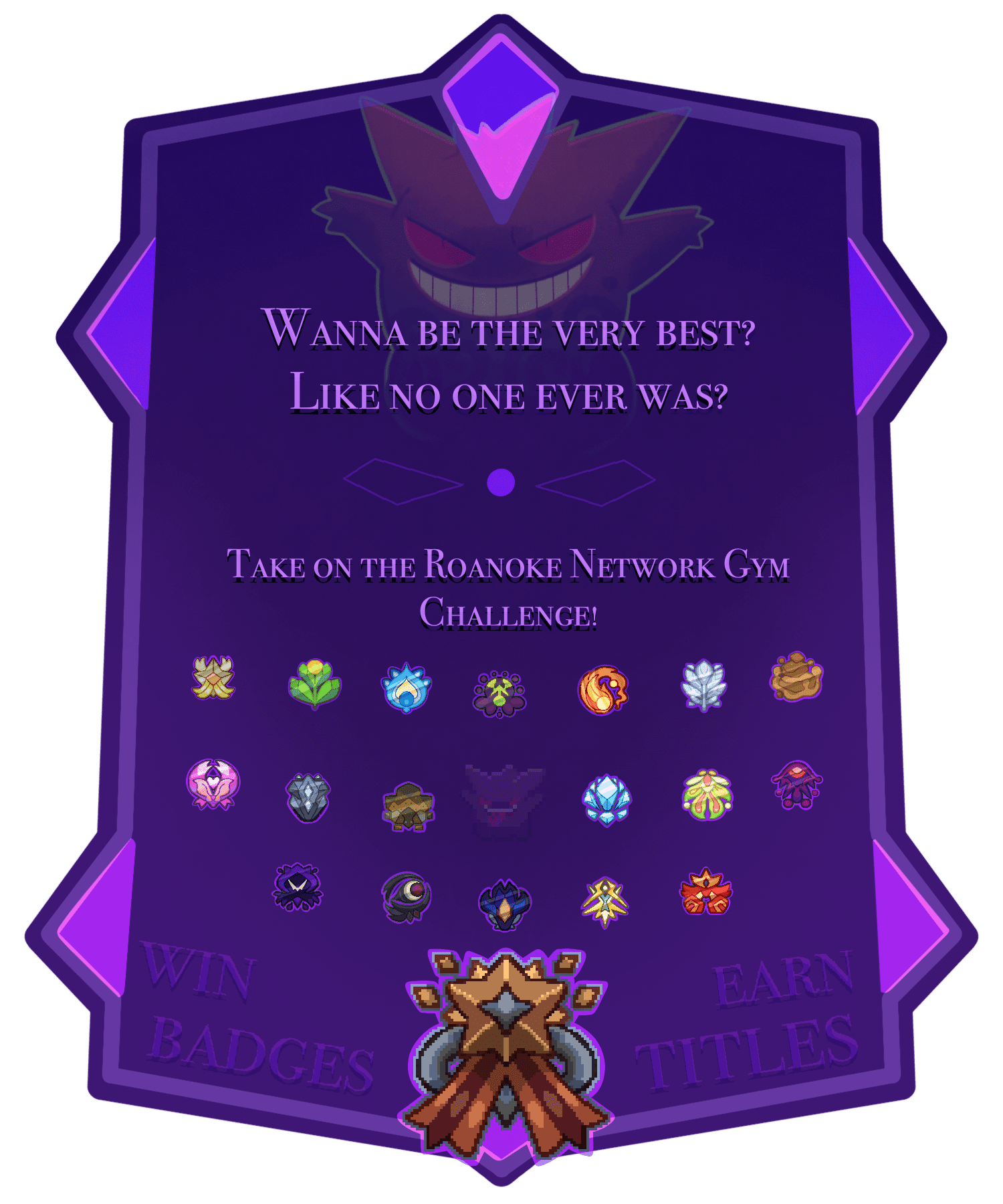 Gym Badges Mod (1.20.1, 1.19.2) - Reward for The Winner of The Challenge 21