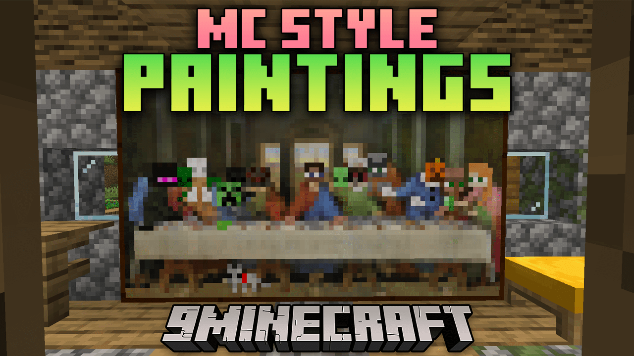 MC Style Paintings Mod (1.20.4, 1.19.4) - Embrace Artistic Expression, Decorate Your Minecraft World 1