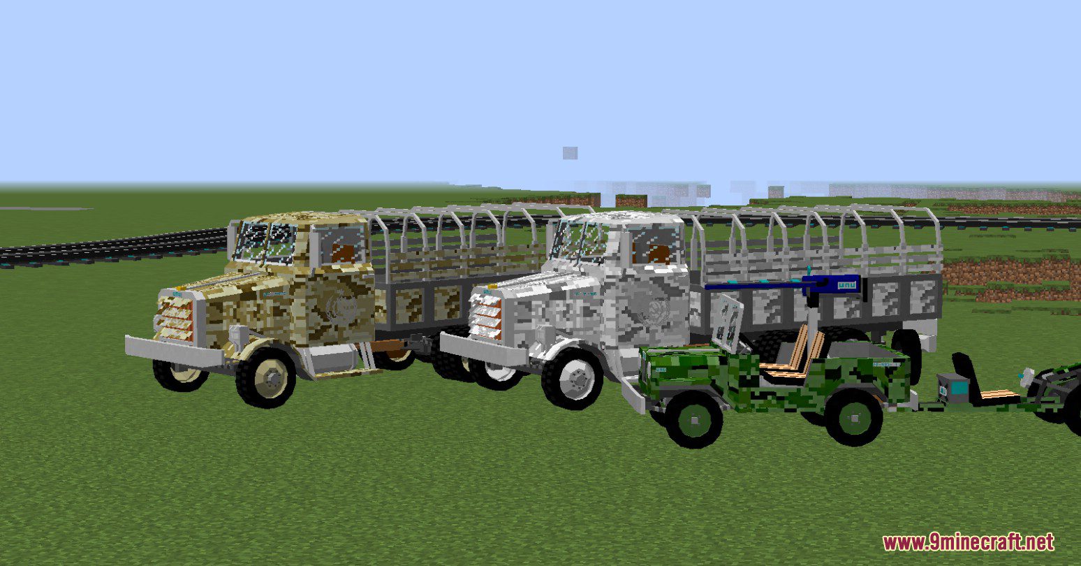 Military Vehicles Mod (1.12.2) - Jeep, Truck, Trains, Tank 8