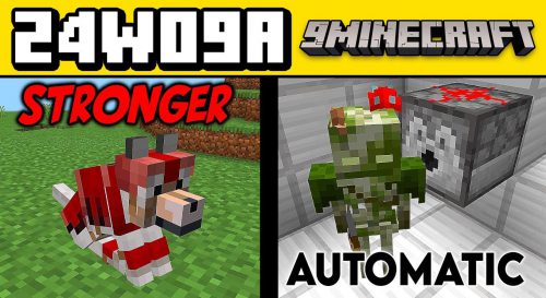 Minecraft 1.21, 1.20.5 Snapshot 24w09a – Dyeable Wolf Armor Thumbnail