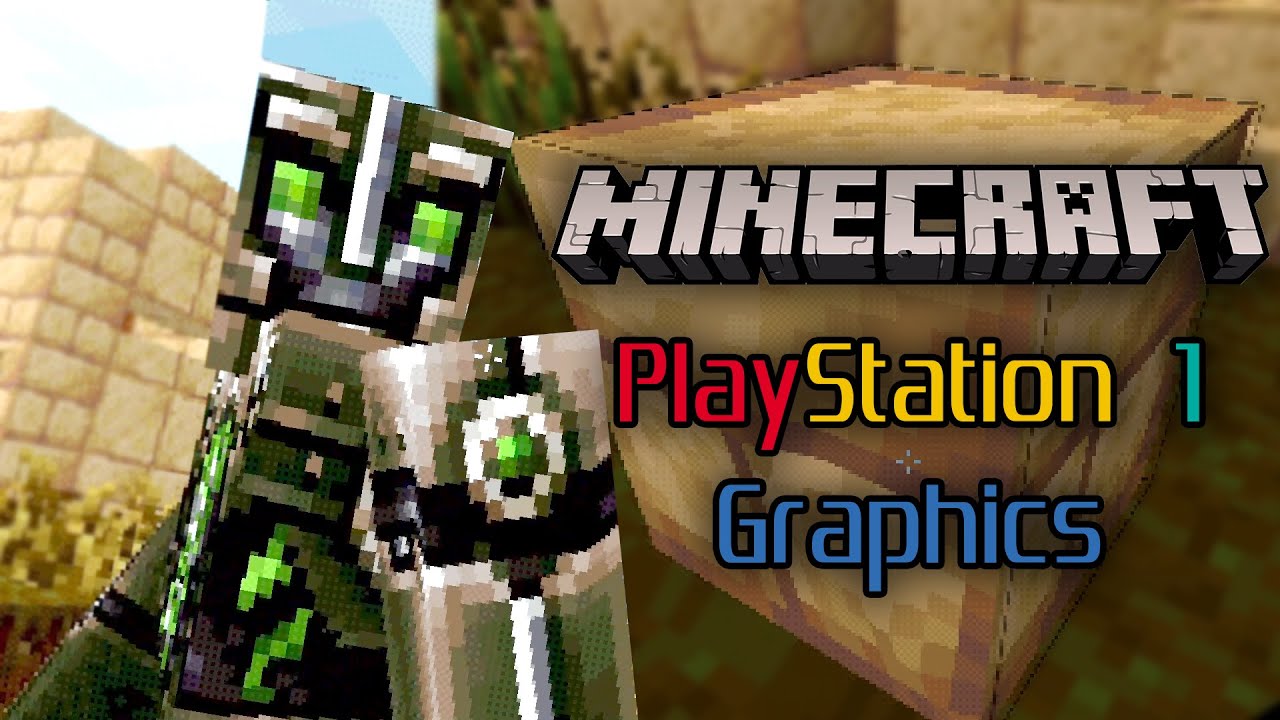 Minecraft PS1 PSX Shaders (1.20.4, 1.19.4) - PlayStation 1 Shader Pack 1