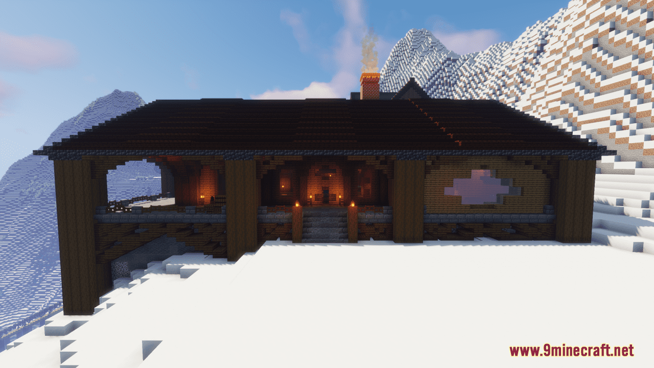 Mountain Cabin Map (1.21.1, 1.20.1) - Snowy Retreat 10