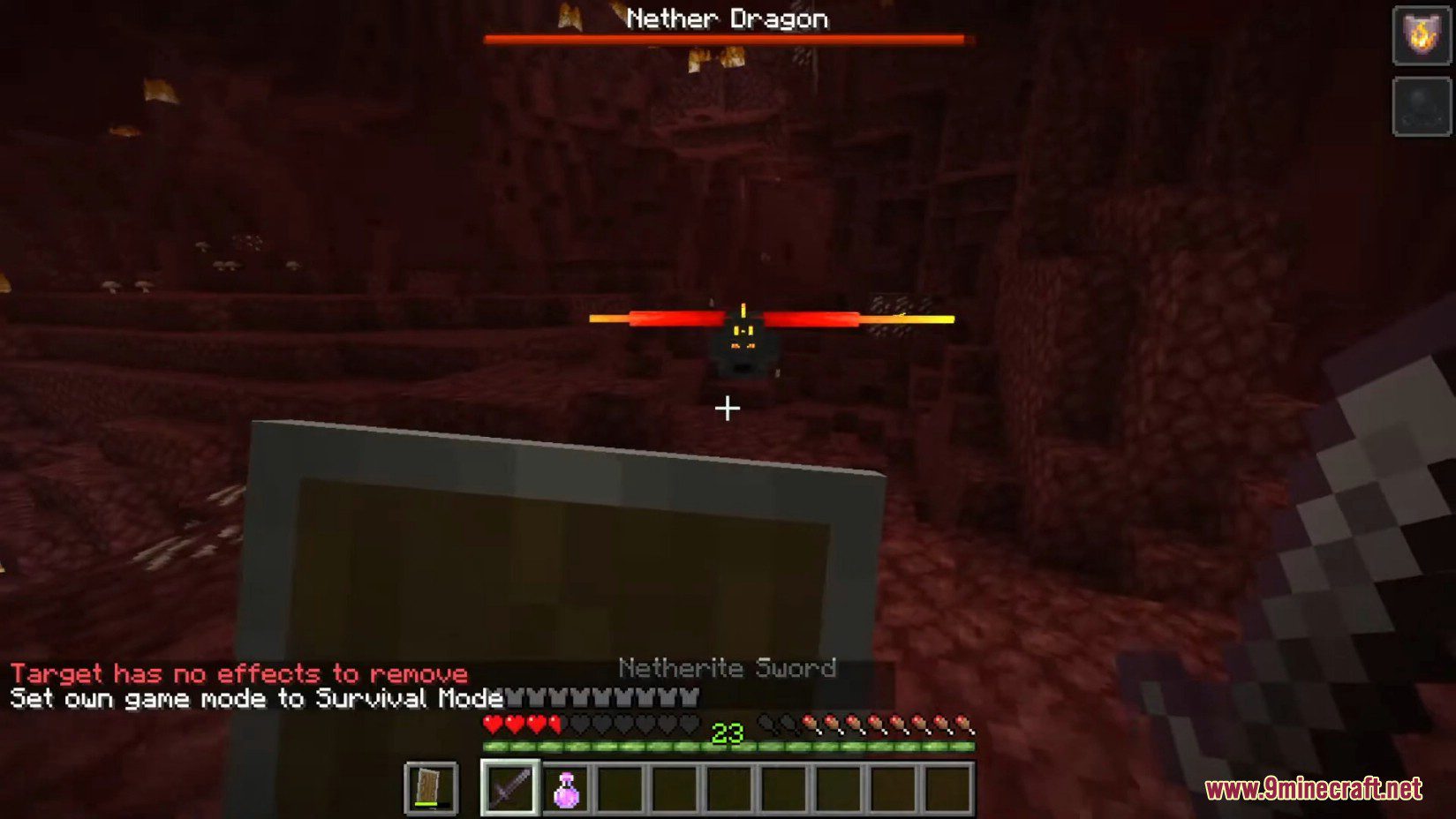 Nether Dragon Mod (1.19.2, 1.18.2) - Challenging Dragon Creature 5