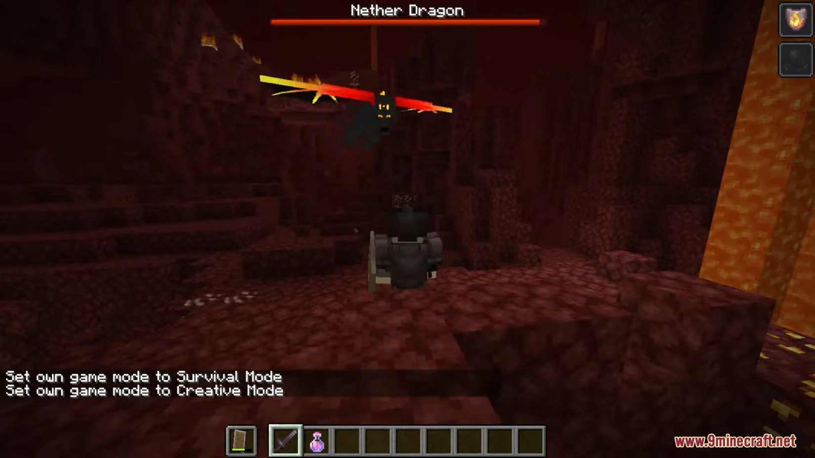 Nether Dragon Mod (1.19.2, 1.18.2) - Challenging Dragon Creature 6