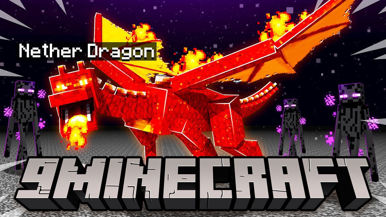 Nether Dragon Mod (1.19.2, 1.18.2) - Challenging Dragon Creature 1