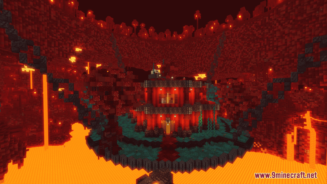 Nether House Map (1.21.1, 1.20.1) - Lava-Strung Sanctuary 3