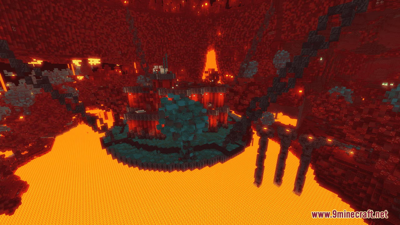 Nether House Map (1.21.1, 1.20.1) - Lava-Strung Sanctuary 4