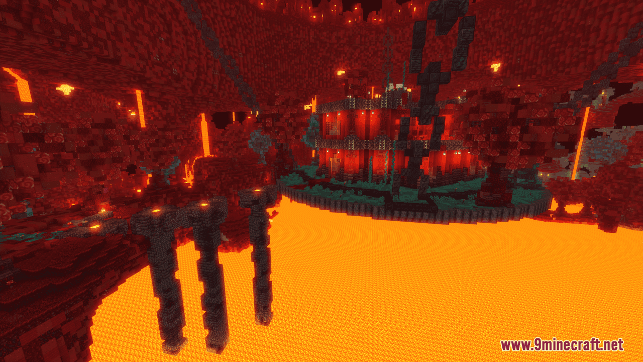 Nether House Map (1.21.1, 1.20.1) - Lava-Strung Sanctuary 6