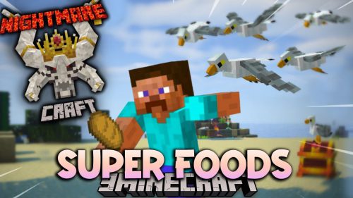 Nightmare Craft Super Foods Mod (1.18.2) – Cakes, Vegetables and Potions Thumbnail