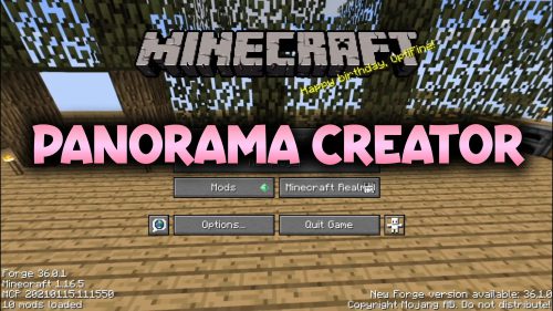 Panorama Creator Mod (1.20.4, 1.19.4) – Make Your Own Menu Panorama Thumbnail