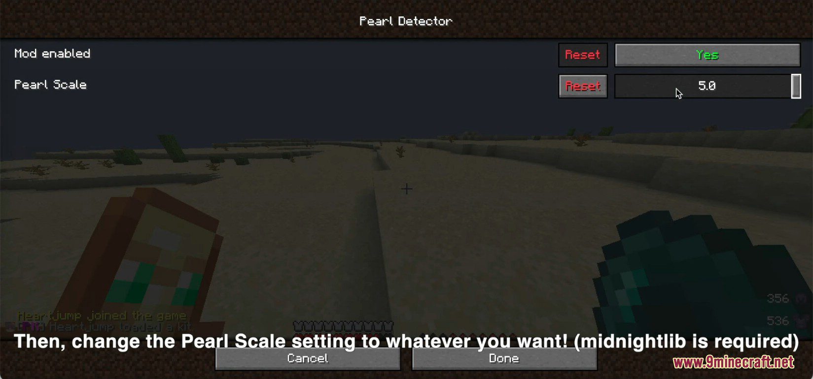 Pearl Detector Mod (1.21.1, 1.20.1) - Aware of Other People Pearling at You 9