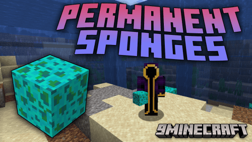 Permanent Sponges Mod (1.20.4, 1.19.4) – Effortless Liquid Clearance Thumbnail