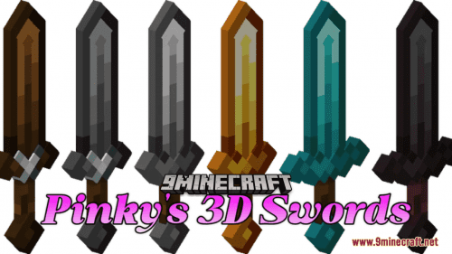 Pinky’s 3D Swords Resource Pack (1.20.6, 1.20.1) – Texture Pack Thumbnail