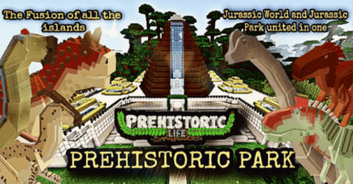 Prehistoric Park Map (1.20, 1.19) – MCPE/Bedrock Dinosaur Map Thumbnail