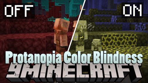 Protanopia Color Blindness Shaders (1.20.4, 1.19.4) – Color Vision Deficiency Thumbnail