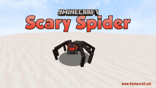Scary Spider Resource Pack (1.20.4, 1.19.4) – Texture Pack Thumbnail
