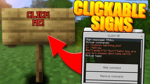 Sign Clicker Addon (1.20) – Compatible with Other Addons Thumbnail