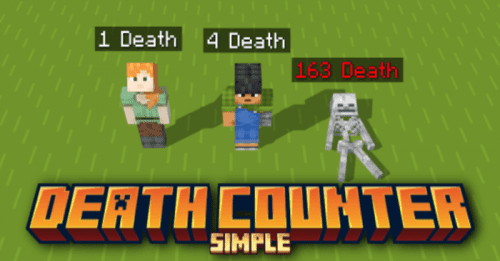 Simple Death Counter Addon (1.20) – MCPE/Bedrock Script Thumbnail