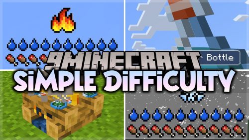 Simple Difficulty Mod (1.12.2) – Temperature and Thirst Mechanics Thumbnail