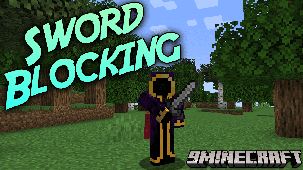 Sword Blocking Mod (1.21, 1.20.1) - Using A Sword to Block Enemy Damage 1