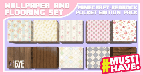 The FAYE Wallpaper & Flooring Set Addon (1.20, 1.19) – MCPE/Bedrock Thumbnail