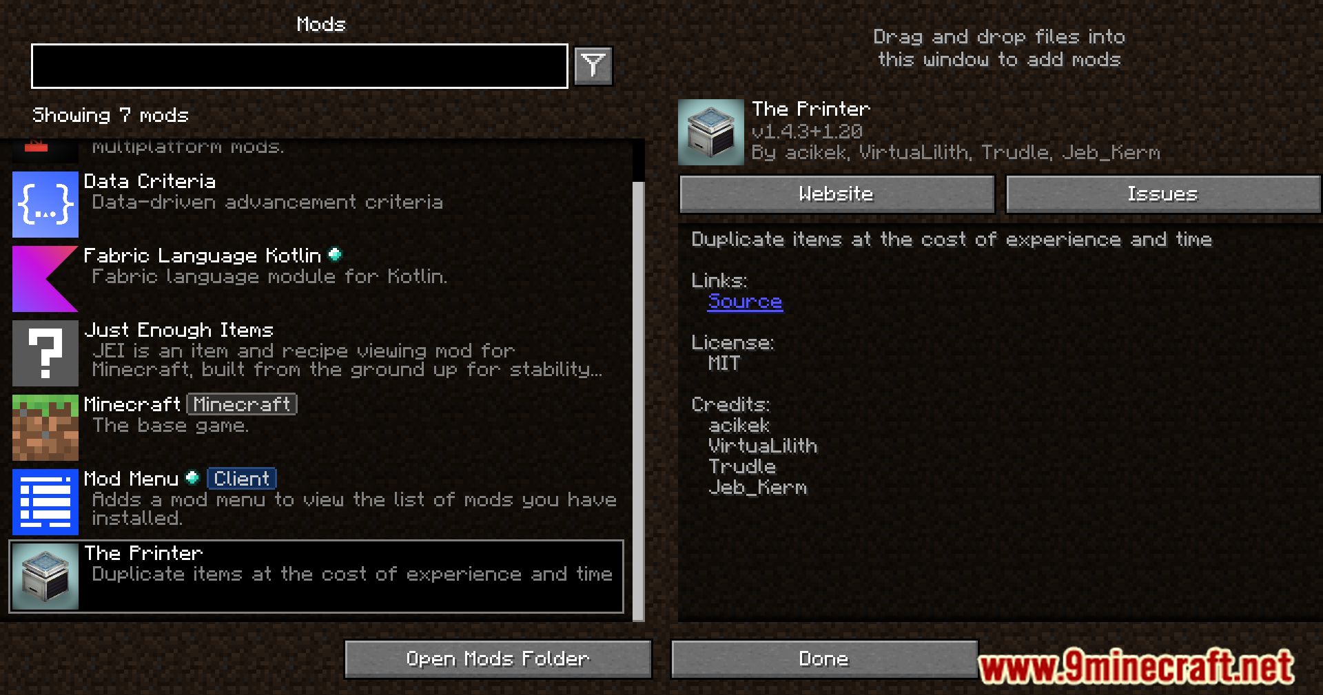 The Printer Mod (1.20.1, 1.19.4) - Unlock The Power Of XP 2