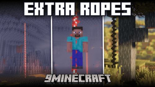 Extra Ropes Mod (1.20.1, 1.19.4) – New Climbable Ropes Thumbnail