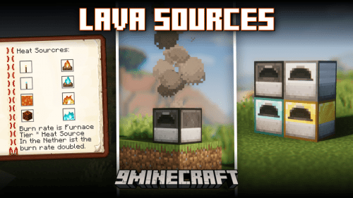 Lava Sources Mod (1.20.1, 1.19.4) – Makes Lava Renewable Thumbnail