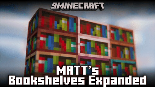 MATT’s Bookshelves Expanded Mod (1.20.1, 1.17.1)- More Bookshelf Variants Thumbnail