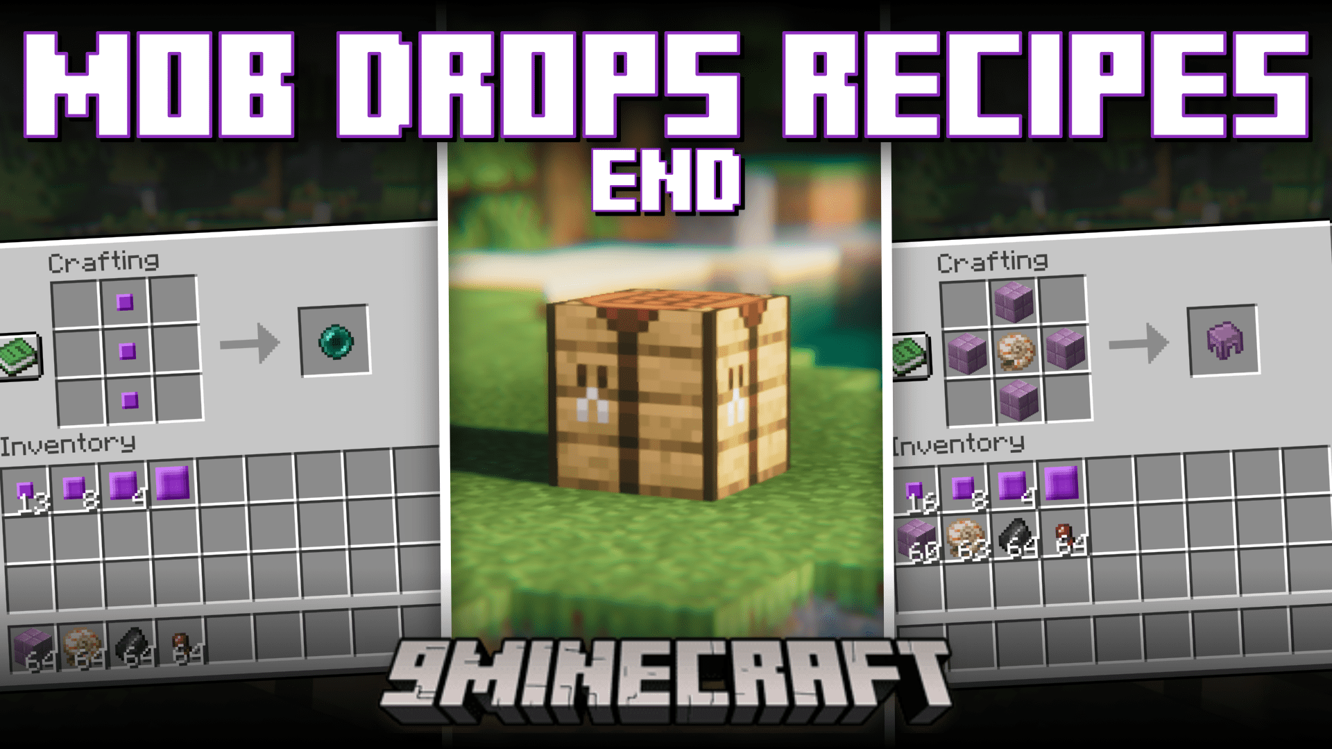 Mob Drops Recipes [End] Mod (1.20.4, 1.20.1) - Craft Mob Drops 1