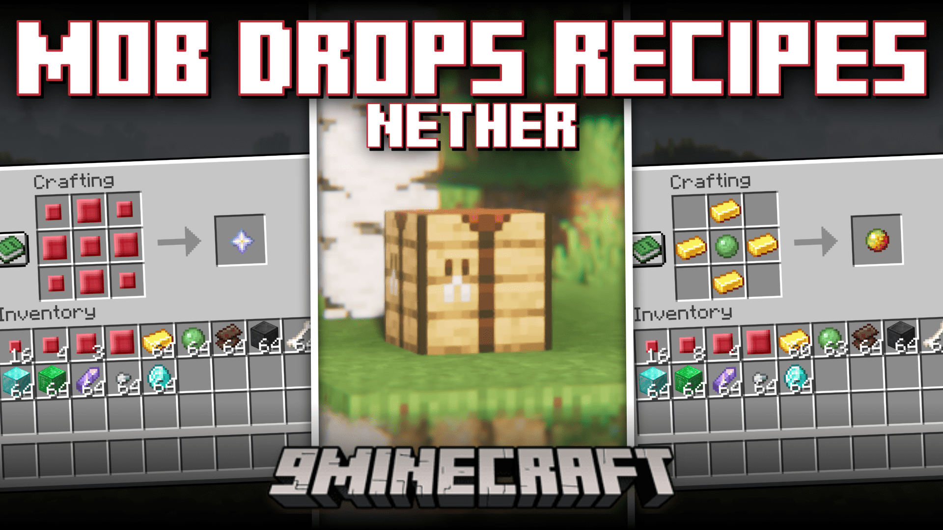 Mob Drops Recipes [Nether] Mod (1.20.4, 1.20.1) - Craft Nether Mob Drops 1