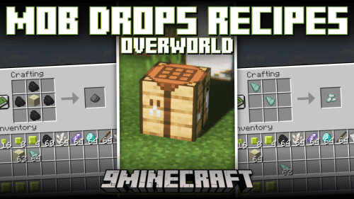 Mob Drops Recipes [Overworld] Mod (1.20.4, 1.20.1) – Craft Mob Drops Thumbnail