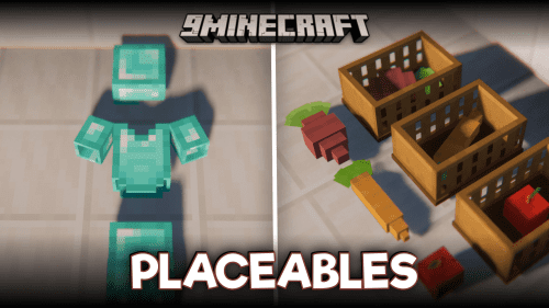 Placeables Mod (1.20.4, 1.20.1) – Placeable 3D Items Thumbnail