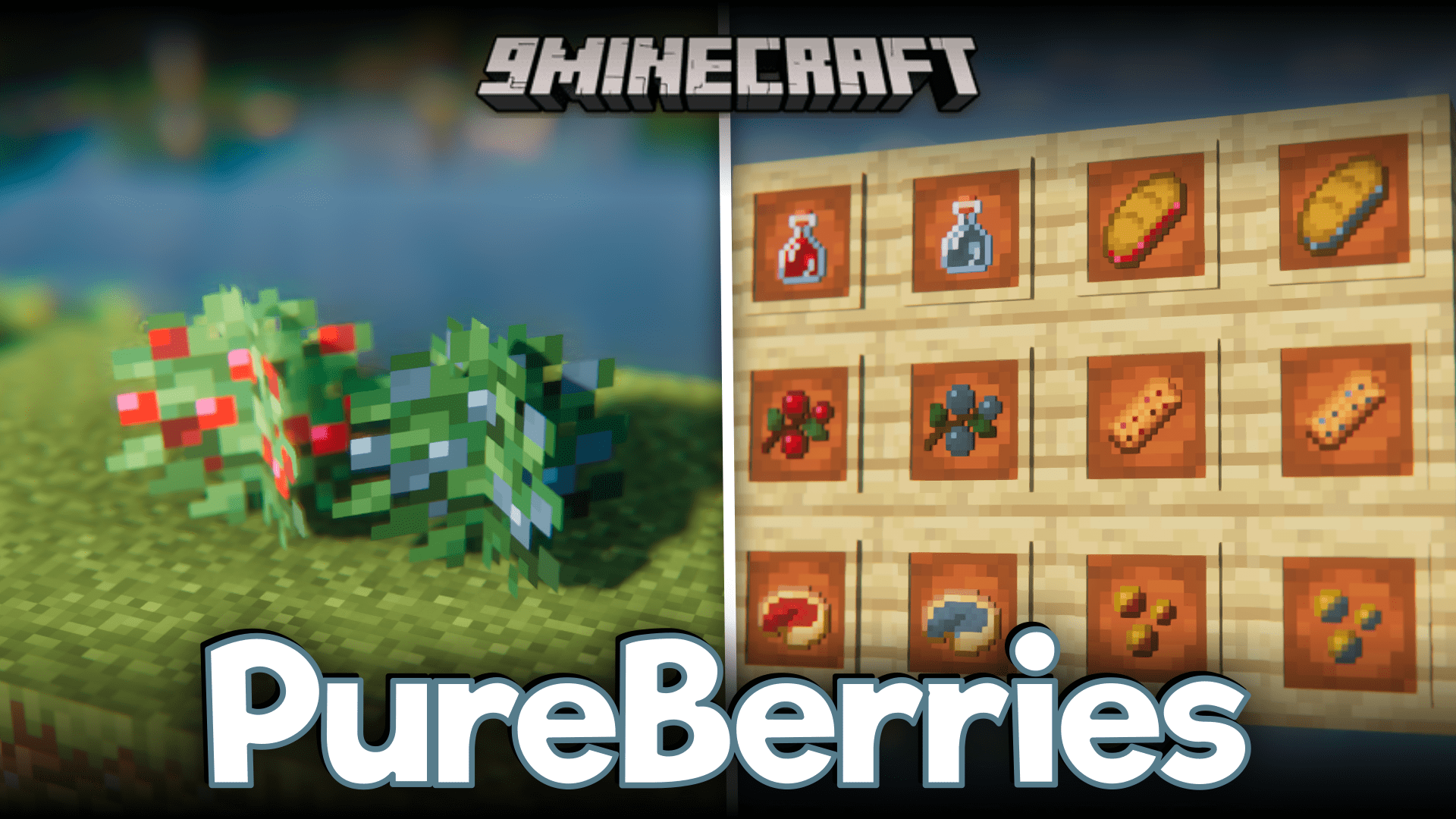 Pure Berries Mod (1.20.1, 1.19.4) - Adds Blueberries & More Consumables 1